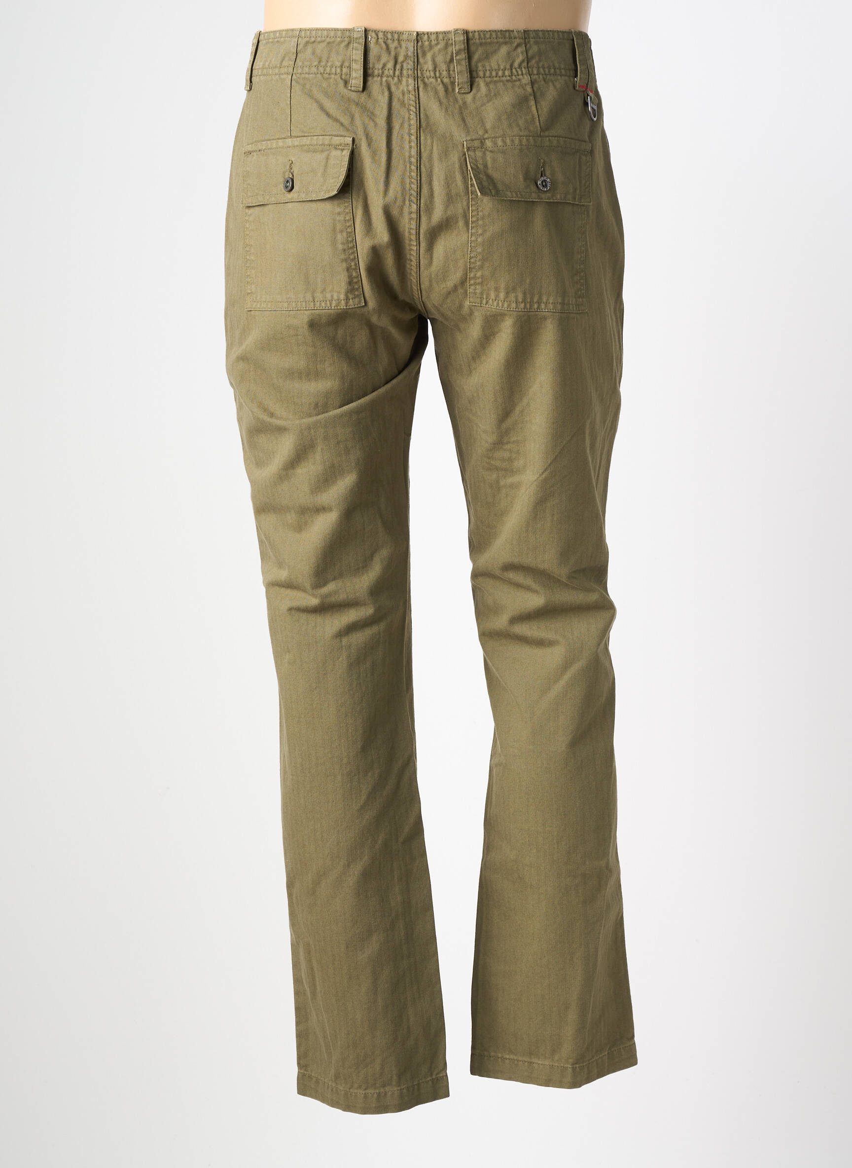 Jeans coupe slim stretch taille normale vert IRON AND RESIN homme