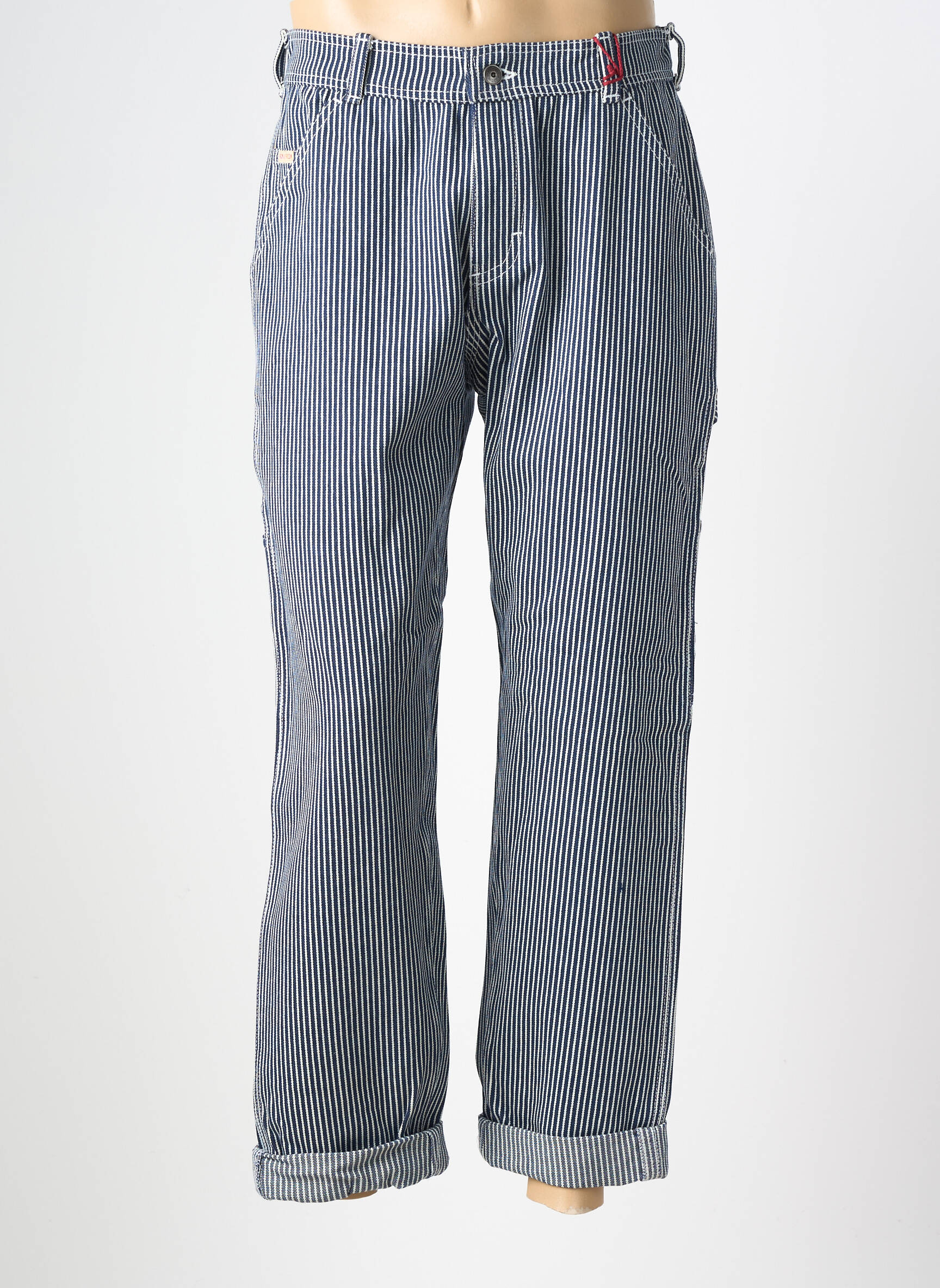 Jeans coupe droite stretch taille normale bleu IRON AND RESIN homme