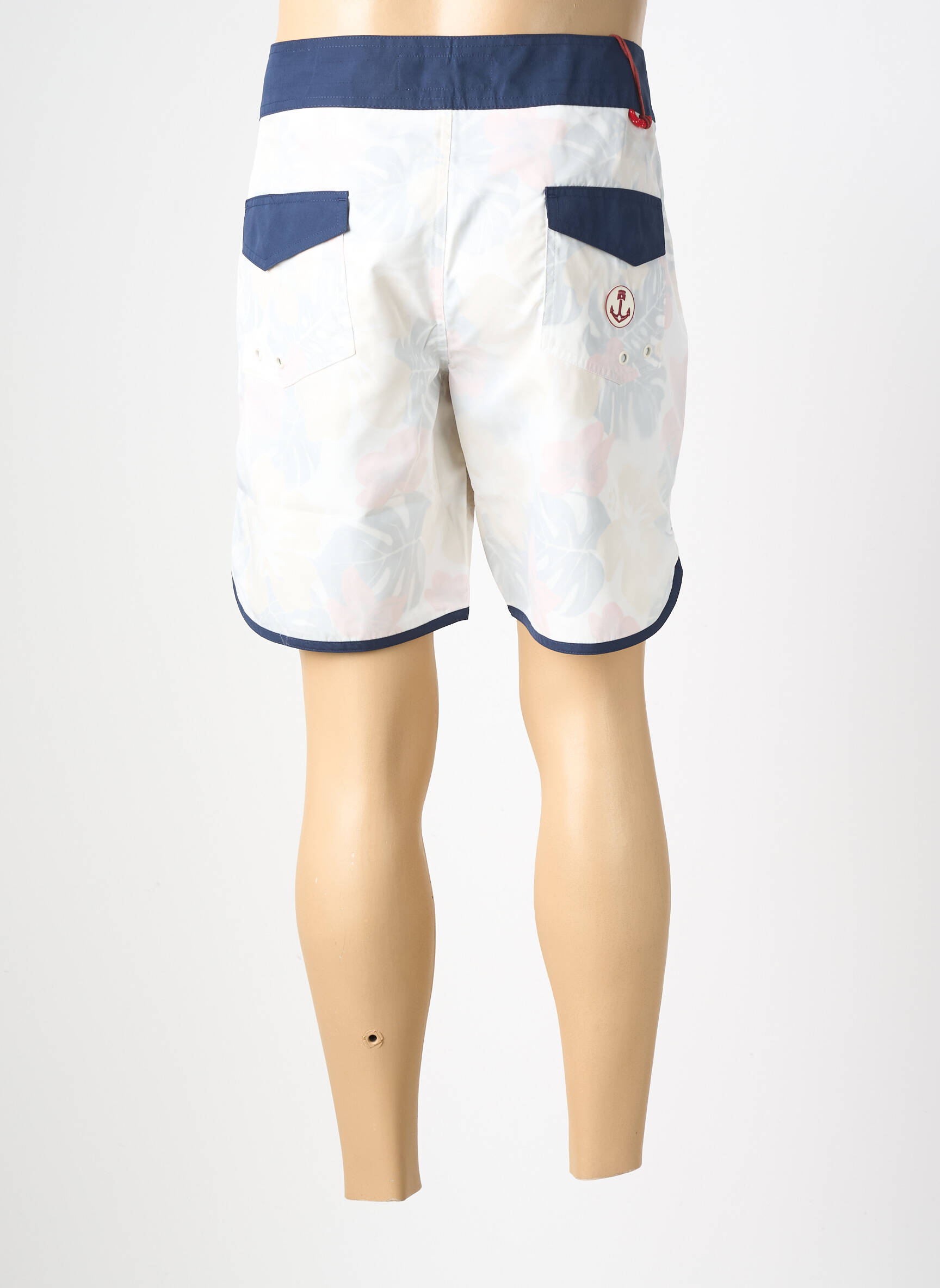 Short de bain imprimé tie and dye blanc IRON AND RESIN homme