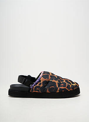 Mules/sabots matière lisse talon plat jusqu'à 3cm noir ARIZONA LOVE femme