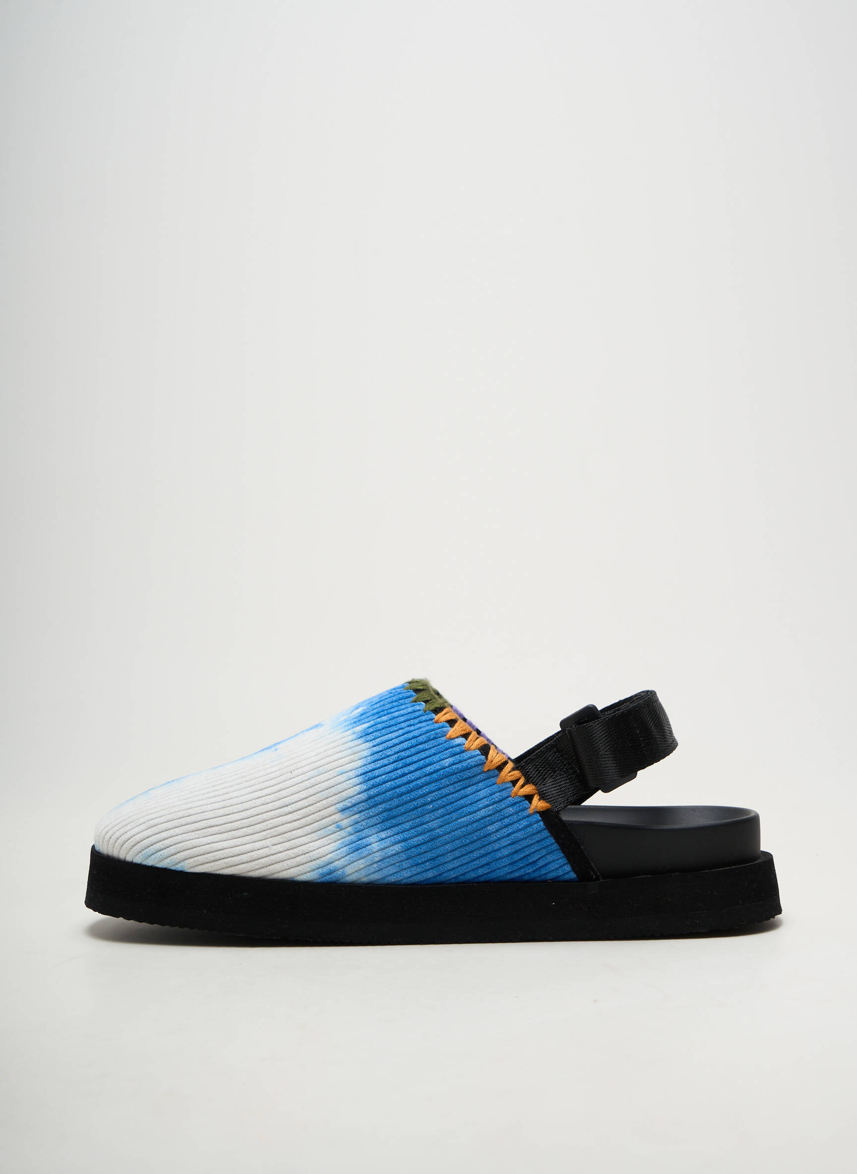 Mules/sabots talon plat jusqu'à 3cm bleu ARIZONA LOVE femme