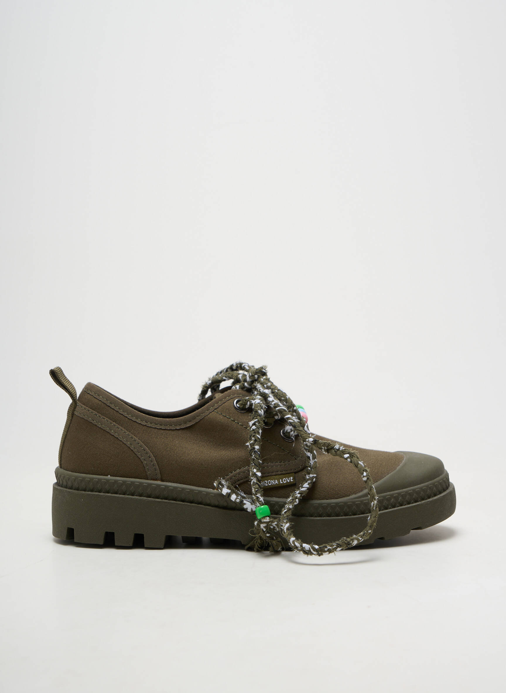 Baskets bout rond talon de 4 à 6cm vert ARIZONA LOVE femme