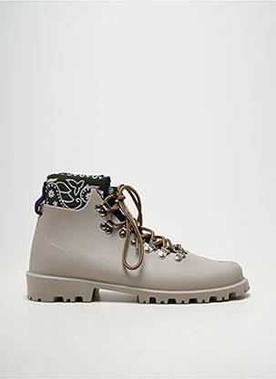 Bottines/boots matière lisse talon plat jusqu'à 3cm gris ARIZONA LOVE femme