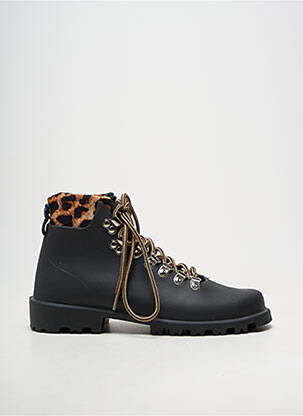 Bottines/boots matière lisse talon plat jusqu'à 3cm noir ARIZONA LOVE femme