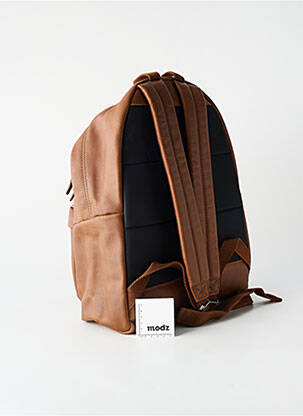 Sac à dos poches marron EASTPAK femme