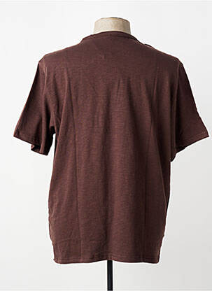 T-shirt coupe droite manches courtes marron IRON AND RESIN homme