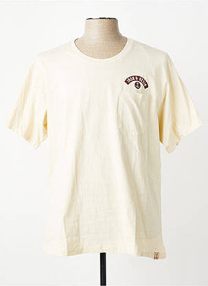 T-shirt coupe droite manches courtes beige IRON AND RESIN homme