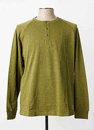 T-shirt coupe cintrée manches longues vert IRON AND RESIN homme