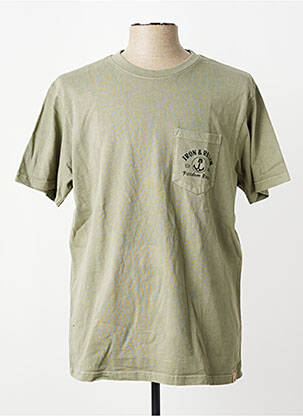 T-shirt stretch manches courtes vert IRON AND RESIN homme
