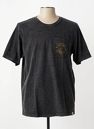 T-shirt coupe droite manches courtes noir IRON AND RESIN homme