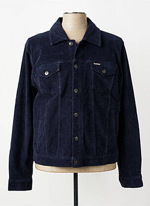 Veste casual fermeture boutonnée sur le devant bleu IRON AND RESIN homme