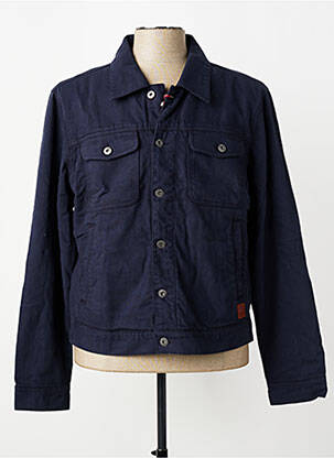 Veste casual fermeture boutonnée sur le devant bleu IRON AND RESIN homme