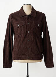 Veste casual fermeture boutonnée sur le devant marron IRON AND RESIN homme