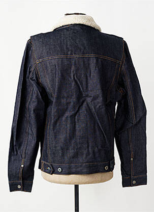 Veste casual poignets boutonnés avec fente bleu IRON AND RESIN homme