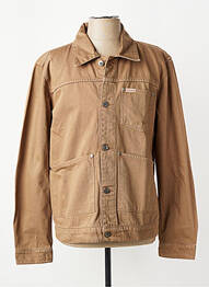 Veste casual fermeture boutonnée sur le devant marron IRON AND RESIN homme