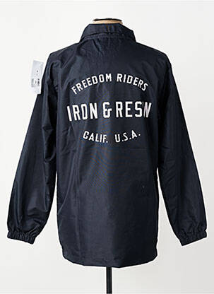 Veste casual fermeture boutonnée sur le devant bleu IRON AND RESIN homme