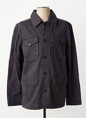 Veste casual fermeture boutonnée sur le devant gris IRON AND RESIN homme