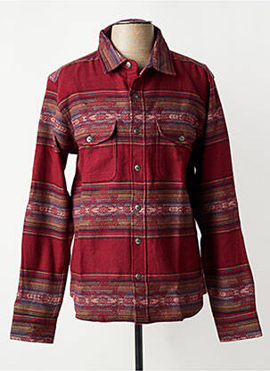 Chemise manches longues poches rouge IRON AND RESIN homme
