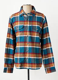 Chemise manches longues poches bleu IRON AND RESIN homme