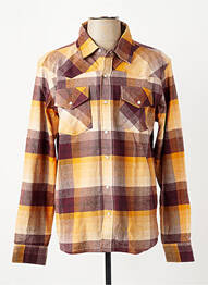 Chemise manches longues coupe droite orange IRON AND RESIN homme