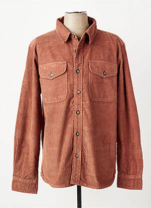 Chemise manches longues poches marron IRON AND RESIN homme