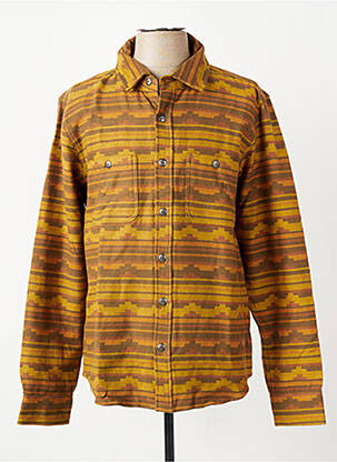 Chemise manches longues poches jaune IRON AND RESIN homme