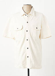 Chemise manches courtes coupe cintrée blanc IRON AND RESIN homme