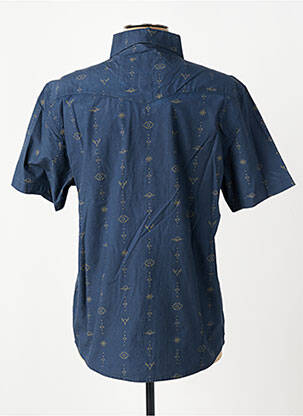 Chemise manches courtes imprimé fantaisie bleu IRON AND RESIN homme