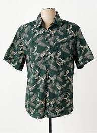 Chemise manches courtes imprimé tie and dye vert IRON AND RESIN homme