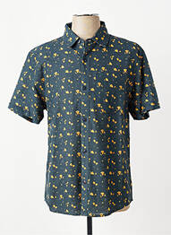 Chemise manches courtes imprimé fantaisie bleu IRON AND RESIN homme