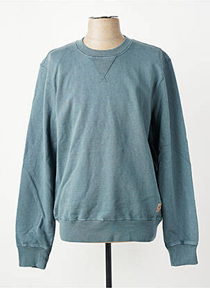 Sweat-shirt stretch manches longues bleu IRON AND RESIN homme