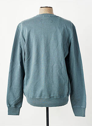 Sweat-shirt stretch manches longues bleu IRON AND RESIN homme
