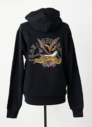Sweat-shirt à capuche tissage jersey manches longues noir IRON AND RESIN homme