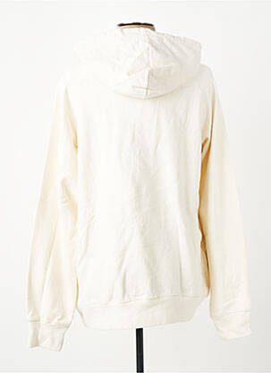 Sweat-shirt à capuche tissage jersey manches longues beige IRON AND RESIN homme