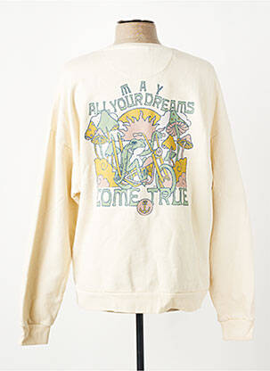 Sweat-shirt stretch manches longues beige IRON AND RESIN homme