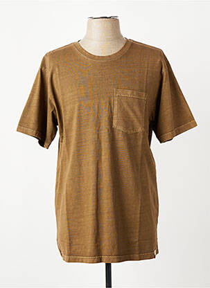 T-shirt coupe cintrée manches courtes marron IRON AND RESIN homme