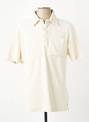 Polo tissage jersey manches courtes beige IRON AND RESIN homme