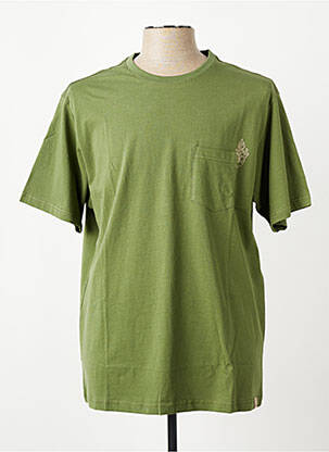 T-shirt coupe cintrée manches courtes vert IRON AND RESIN homme