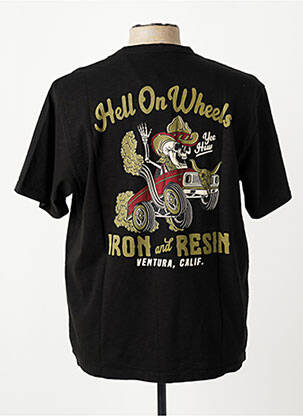 T-shirt coupe cintrée manches courtes noir IRON AND RESIN homme