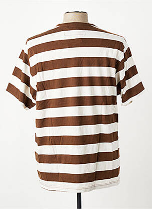 T-shirt coupe cintrée manches courtes marron IRON AND RESIN homme