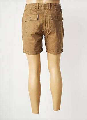 Short tissage popeline taille normale marron IRON AND RESIN homme