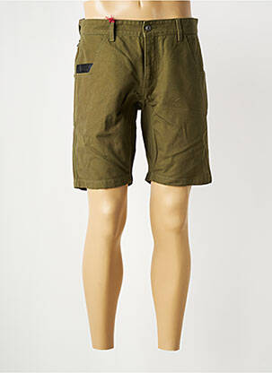 Bermuda tissage denim taille normale vert IRON AND RESIN homme
