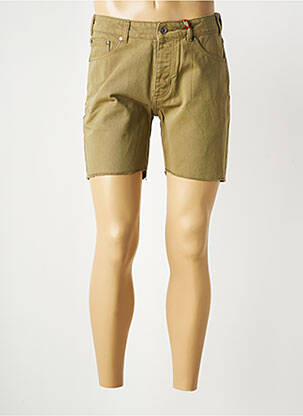 Bermuda tissage denim taille normale vert IRON AND RESIN homme