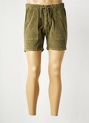 Short fermeture zippée sous rabat boutonné taille normale vert IRON AND RESIN homme
