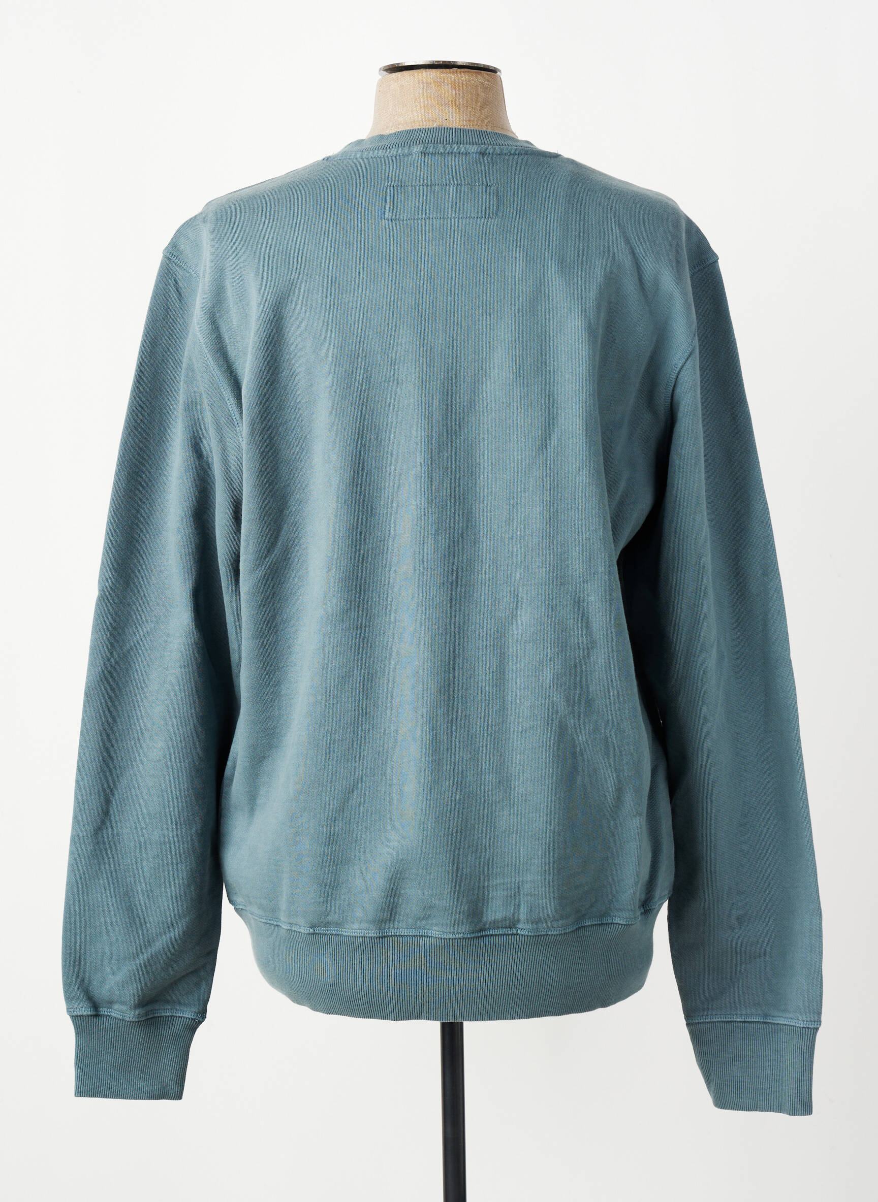 Sweat-shirt stretch manches longues bleu IRON AND RESIN homme