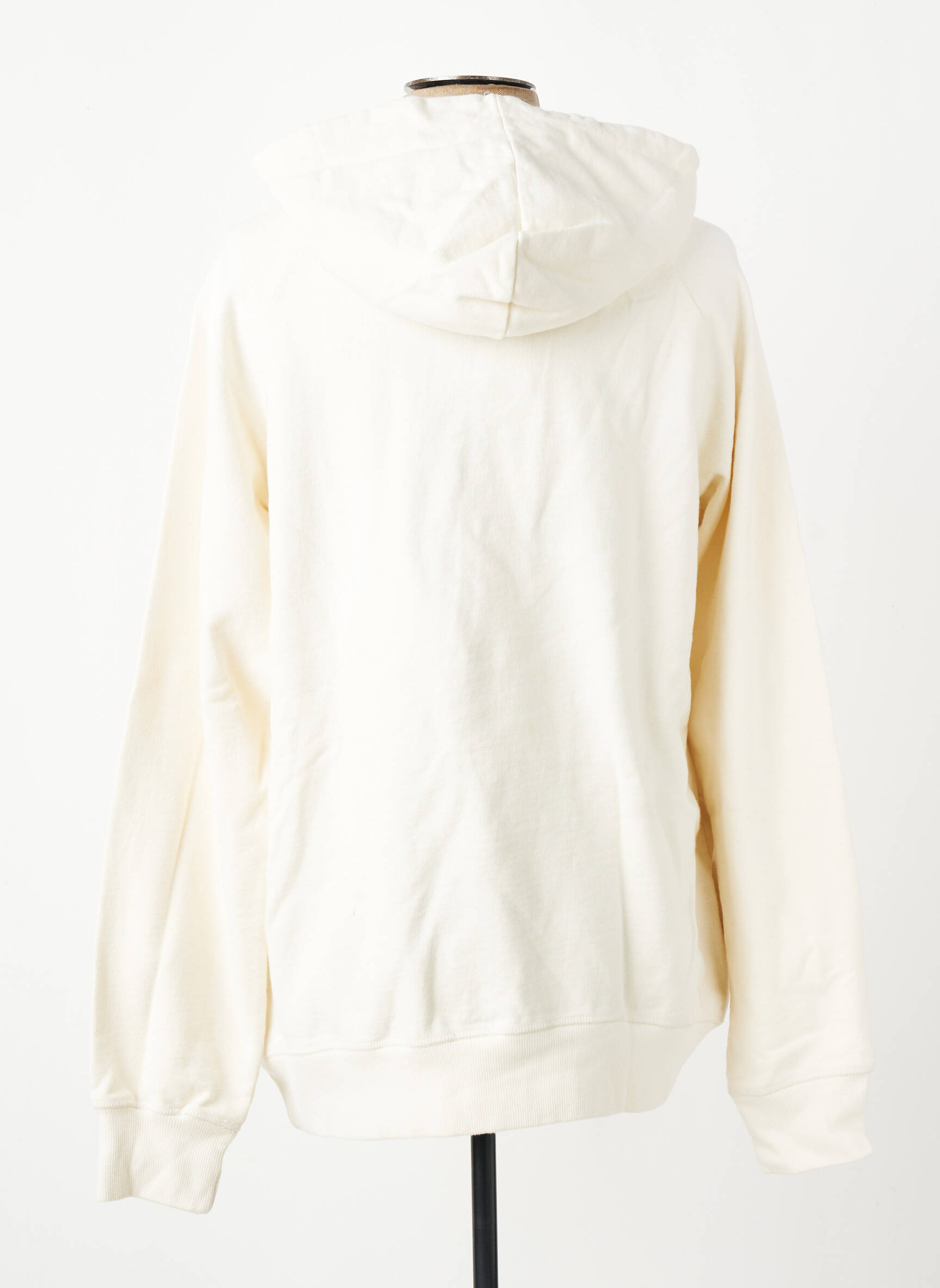 Sweat-shirt à capuche tissage jersey manches longues beige IRON AND RESIN homme