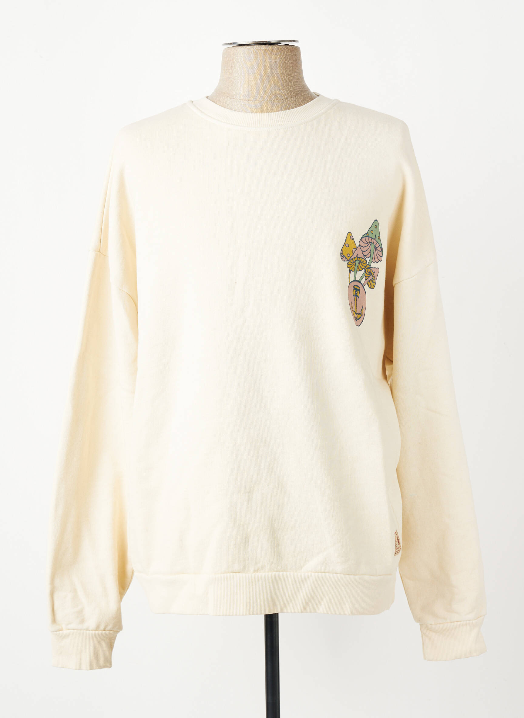 Sweat-shirt stretch manches longues beige IRON AND RESIN homme