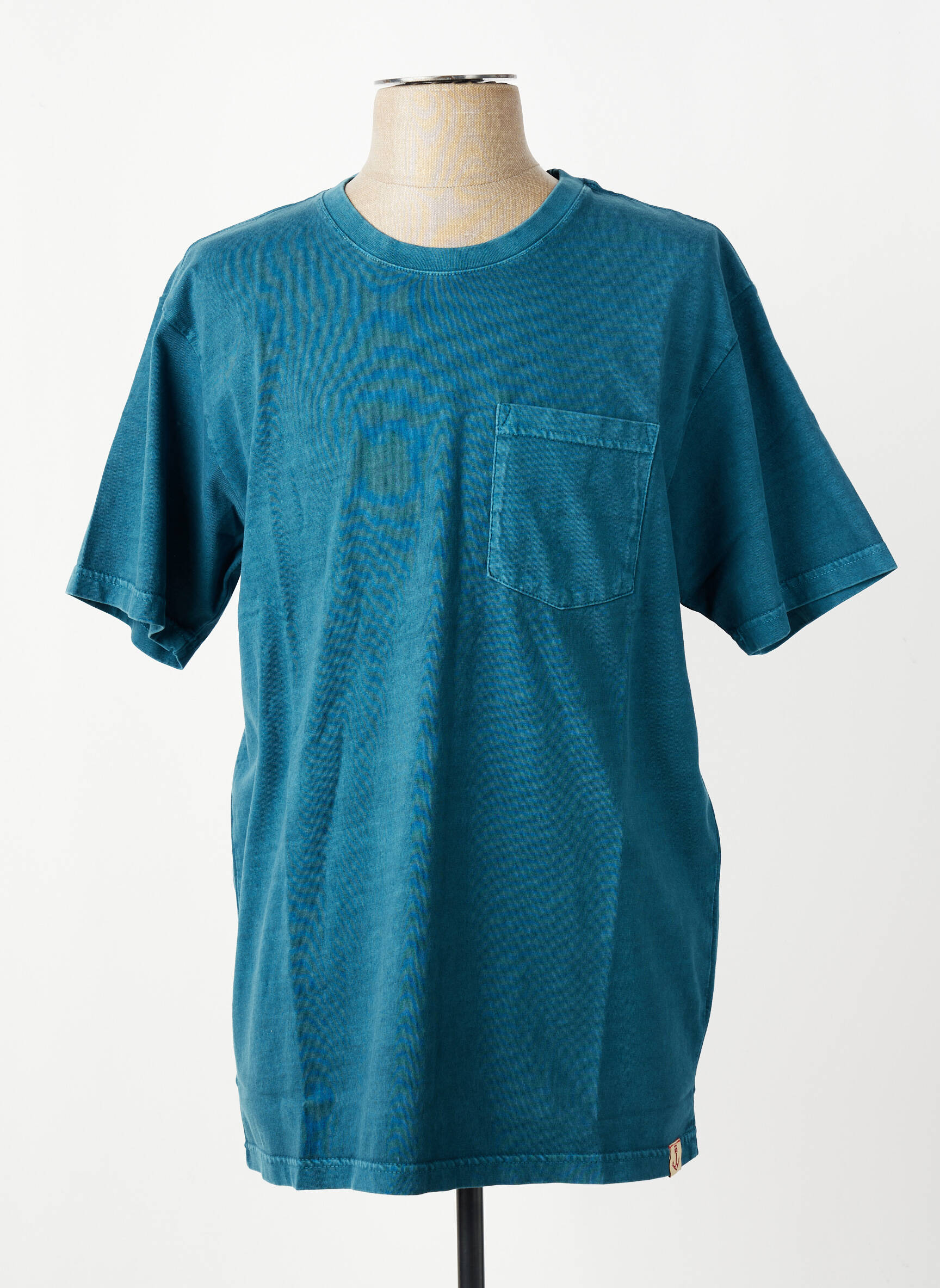 T-shirt bio manches courtes bleu IRON AND RESIN homme