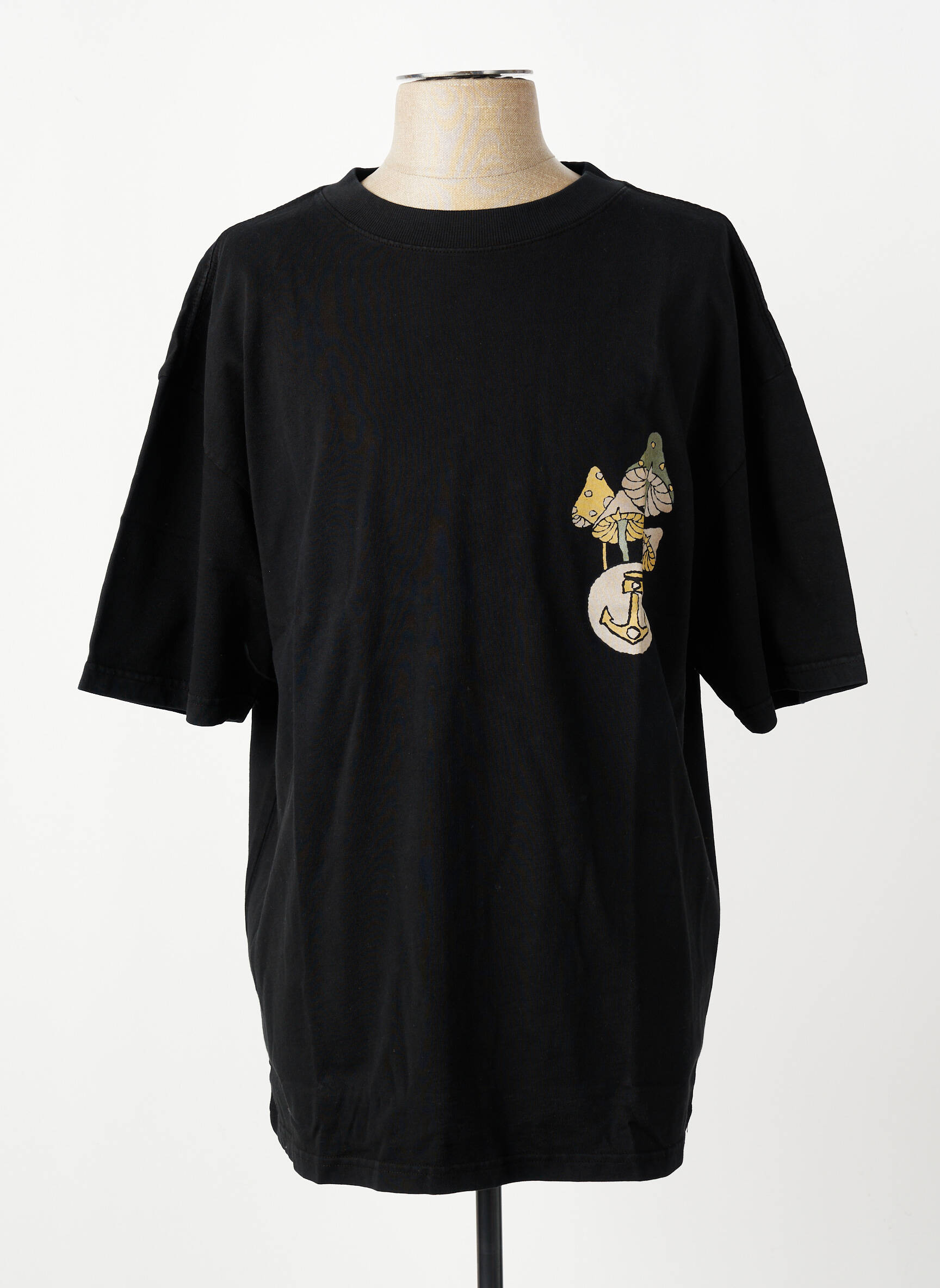 T-shirt stretch manches courtes noir IRON AND RESIN homme