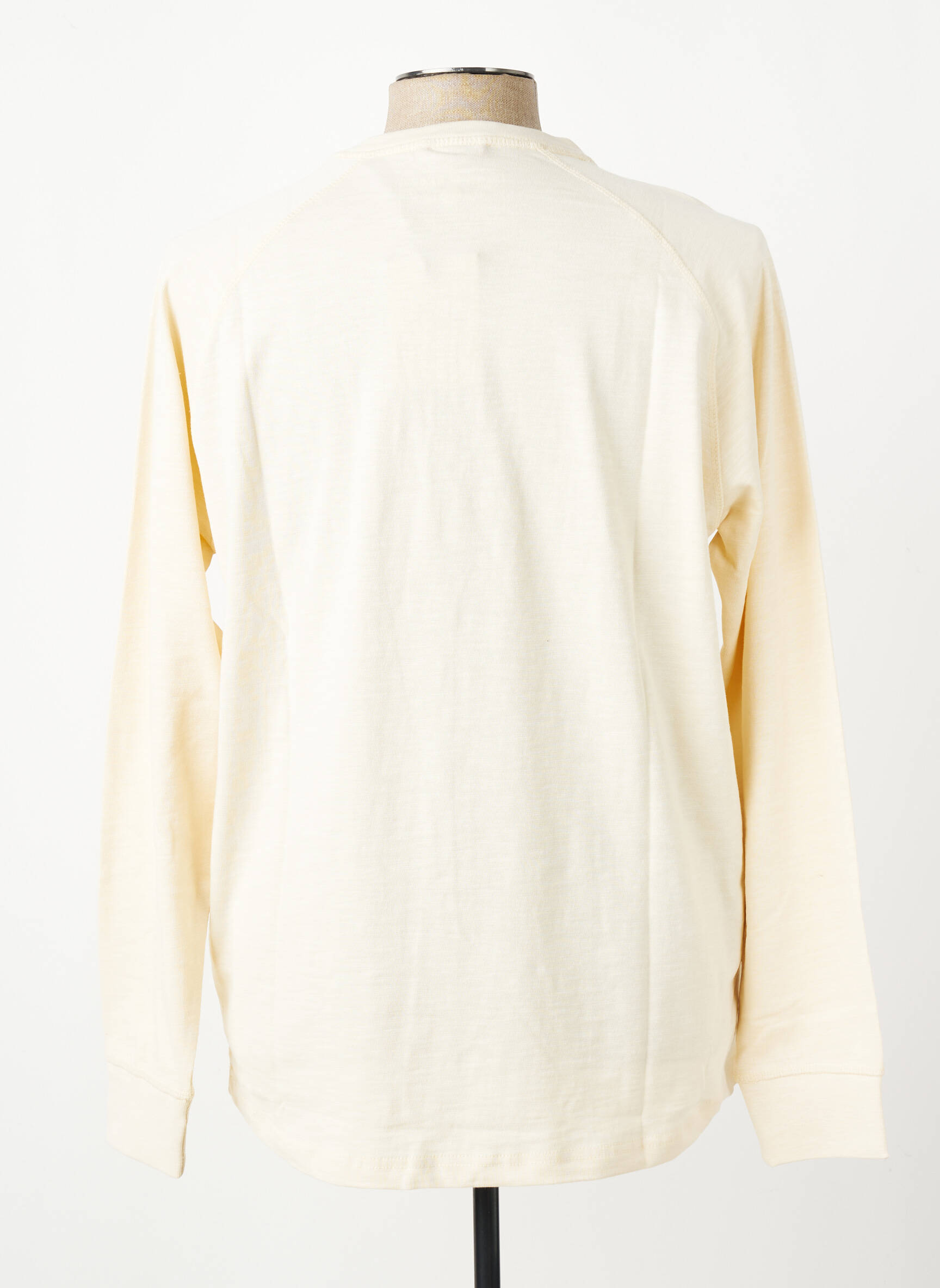 T-shirt col tunisien manches longues beige IRON AND RESIN homme